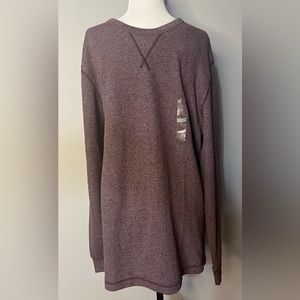 NWT Mens Burgundy Colored Knit Top Built for Comfort!!